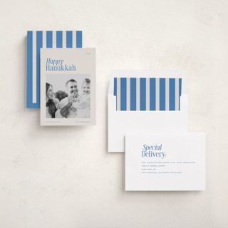 This is a lake hanukkah cards with standard by Blustery August called moderne printing on recycled smooth signature in standard