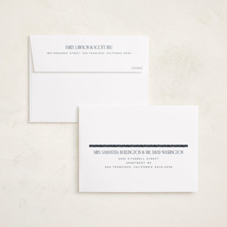 This is a navy hanukkah cards with standard by Jenna Holcomb called cozy in plaid printing on recycled smooth signature in standard