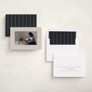 This is a zebra hanukkah cards with standard by Kamala Nahas called minimal hanukkah printing on recycled smooth signature in standard