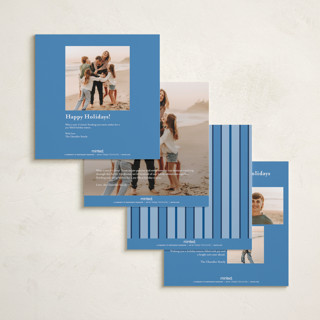 This is a cerulean hanukkah cards with standard by Morgan Kendall called newport printing on recycled smooth signature in standard