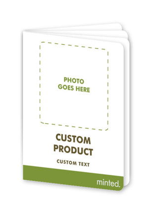 This is a white holiday booklette cards with standard by Minted called custom hbk printing on signature80 in booklette