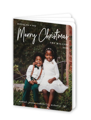 This is a snow holiday booklette cards with standard by Liz Conley called a signature holiday printing on signature80 in booklette