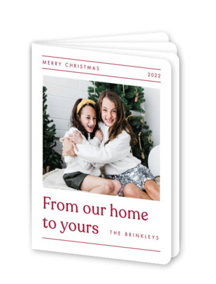 This is a berry holiday booklette cards with standard by Amy Kross called house news printing on signature80 in booklette