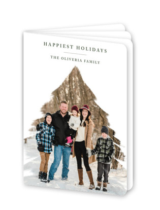 This is a balsam fir holiday booklette cards with standard by Roopali called christmas wishes printing on signature80 in booklette