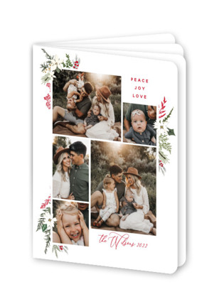 This is a holly berry holiday booklette cards with standard by Susan Moyal called winter holly printing on signature80 in booklette