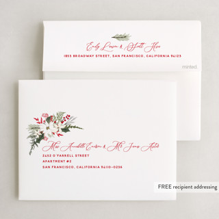 This is a holly berry holiday booklette cards with standard by Susan Moyal called winter holly printing on signature80 in booklette