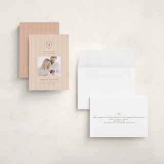 This is a blush babys first christmas with standard by Ellen Schlegelmilch called first christmas monogram printing on signature in petite