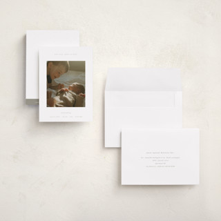 This is a linen babys first christmas with standard by Blustery August called more to love printing on recycled smooth signature in petite