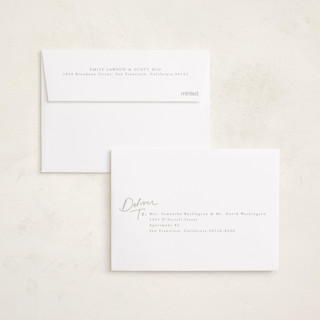 This is a snowflake babys first christmas with standard by Everett Paper Goods called together printing on recycled smooth signature in petite