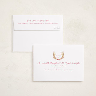 This is a winter rose babys first christmas with standard by Alethea and Ruth called first christmas wreath printing on recycled smooth signature in petite