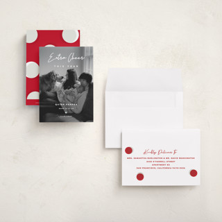 This is a snow babys first christmas with standard by fatfatin called extra cheer printing on recycled smooth signature in petite