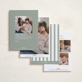 This is a sugar babys first christmas with standard by Jenna Holcomb called our merry little christmas printing on recycled smooth signature in petite