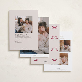 This is a vanilla babys first christmas with standard by Nicoletta Savod called our blessed gift printing on recycled smooth signature in petite