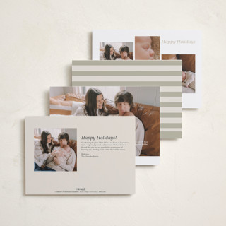 This is a champagne babys first christmas with standard by Corinne Malesic called something kind of wonderful printing on recycled smooth signature in petite