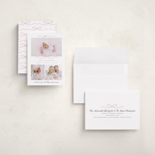 This is a candy babys first christmas with standard by Emily Betts called baby's first printing on recycled smooth signature in petite