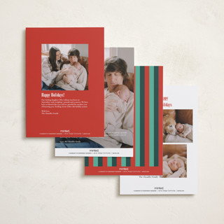 This is a candied apple babys first christmas with standard by Stacy Maalouf called oh what fun printing on recycled smooth signature in petite