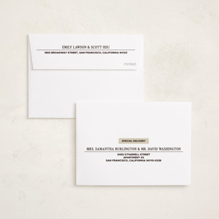 This is a champagne babys first christmas with standard by Jenna Holcomb called news printing on recycled smooth signature in petite