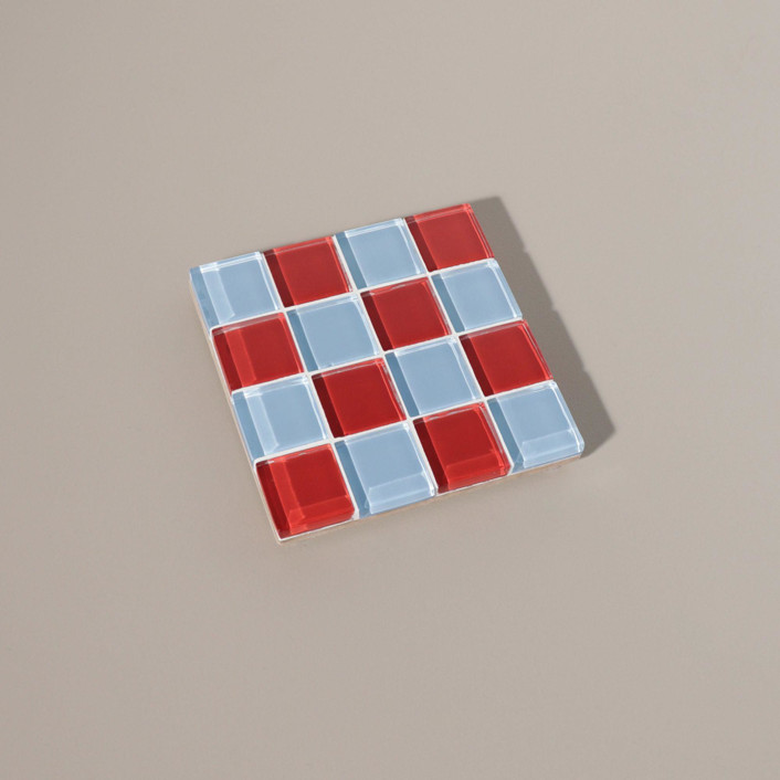 Glass Tile Coaster in A Love Letter