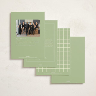 This is a chardonnay business holiday cards with foil pressed by Baumbirdy called pastel tree printing on signature in standard