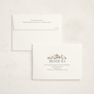 This is a evergreen business holiday cards with foil pressed by Itsy Belle Studio called botanical thank you printing on signature in standard