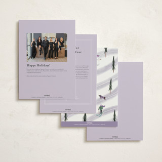 This is a jam business holiday cards with standard by Grae called majestic tree printing on signature in standard