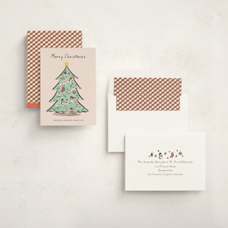 This is a eggshell business holiday cards with standard by chocomocacino called jordgubbstårta printing on signature in standard