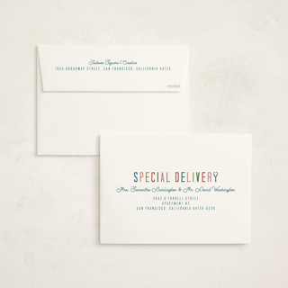 This is a cheerful business holiday cards with standard by Deborah Chou called healthy and happy printing on signature in standard