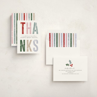 This is a candy dish business holiday cards with standard by Pixel and Hank called big thanks printing on signature in standard