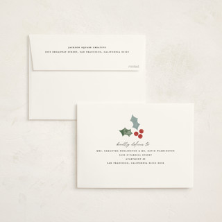 This is a candy dish business holiday cards with standard by Pixel and Hank called big thanks printing on signature in standard