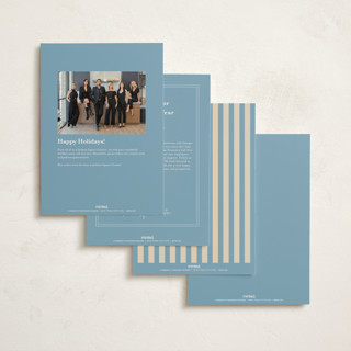 This is a frosted berry business holiday cards with standard by Cass Loh called season’s embrace printing on signature in standard