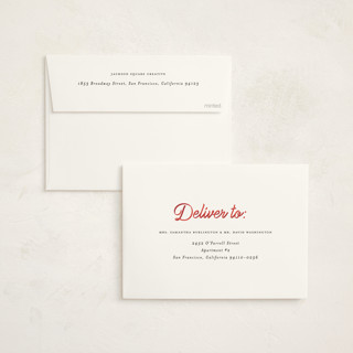 This is a holly berry business holiday cards with standard by AK Graphics called ribbon greeting printing on signature in standard