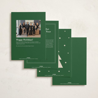 This is a forest business holiday cards with standard by Zove Ahhh called joyfully printing on signature in standard