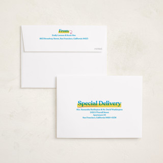 This is a winter sky business holiday cards with standard by Owl and Toad called highlighter printing on recycled smooth signature in standard