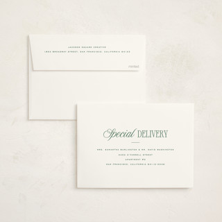 This is a wreath business holiday cards with standard by Blustery August called good tidings printing on signature in standard