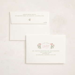 This is a winter rose business holiday cards with standard by Susan Zinader called poinsettia stripe wallpaper printing on signature in standard