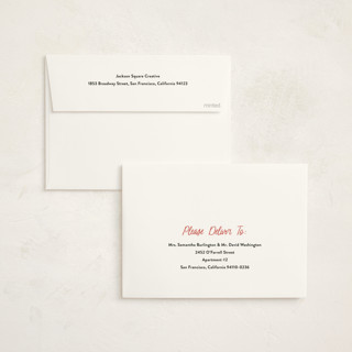 This is a berry business holiday cards with standard by Louise Kay called raising the bar printing on signature in standard
