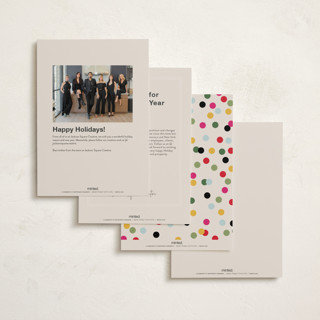 This is a confetti business holiday cards with standard by Owl and Toad called ever so printing on signature in standard