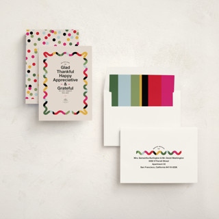 This is a confetti business holiday cards with standard by Owl and Toad called ever so printing on signature in standard