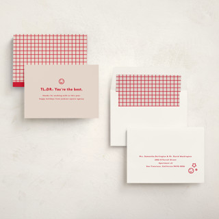 This is a peppermint business holiday cards with standard by Olivia Kanaley Inman called inbox printing on signature in standard