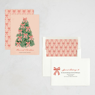 This is a winter rose business holiday cards with standard by Sherley Ferreira called oh christmas tree printing on signature in standard