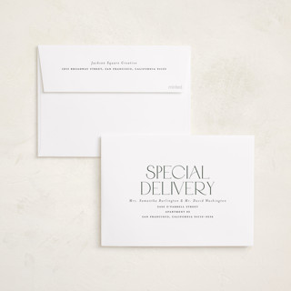 This is a wreath business holiday cards with standard by Stephanie Hawkes called happiest holidays printing on recycled smooth signature in standard