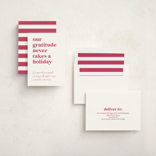 This is a sugar plum business holiday cards with standard by Louise Kay called always grateful printing on signature in standard