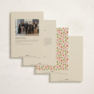 This is a jolly business holiday cards with standard by Jen Owens called word wreath printing on signature in standard