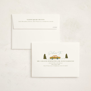 This is a moss business holiday cards with standard by Vera Lim called in the city printing on signature in standard