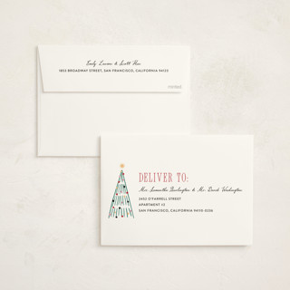 This is a eclipse business holiday cards with standard by Pixel and Hank called holiday city printing on signature in standard
