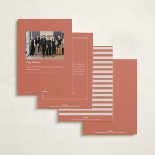 This is a candy business holiday cards with standard by Maja Cunningham called little shop printing on signature in standard