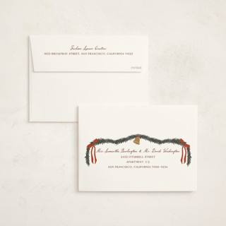 This is a candy business holiday cards with standard by Maja Cunningham called little shop printing on signature in standard
