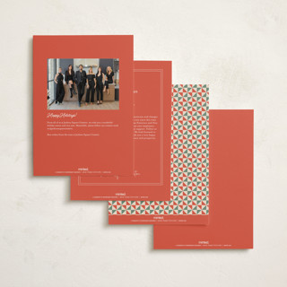 This is a blush business holiday cards with standard by Sherley Ferreira called tales and stories printing on signature in standard