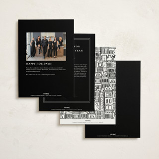 This is a ink business holiday cards with standard by Caroline Harberd called find us buildings printing on signature in standard