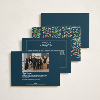 This is a juniper business holiday cards with standard by Sarah Knight called sophia printing on signature in standard